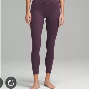 Lululemon Align High-Rise Plum Leggings - Size 12. 25 inseam
